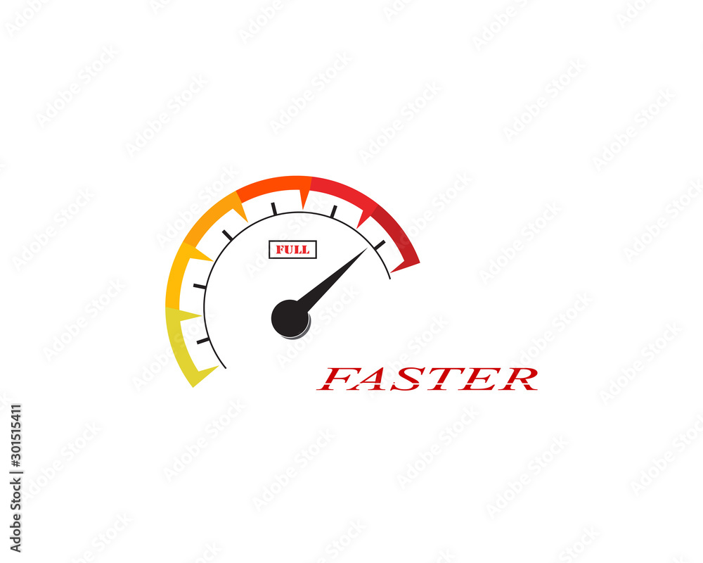 Faster logo template vector icon illustration design Faster logo template vector icon illustration design