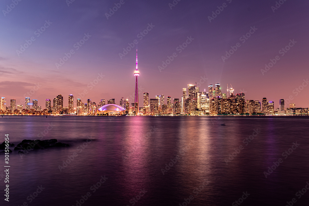 Obraz premium Toronto Skyline at sunset