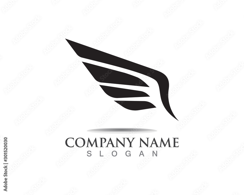 wings logo symbol for a professional designe wings logo symbol for a professional designe