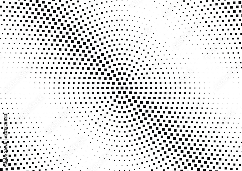 Abstract halftone dotted background. Monochrome pattern with square.  Vector modern pop art texture for posters, sites, cover, business cards, postcards, grunge art, labels layout, stickers.