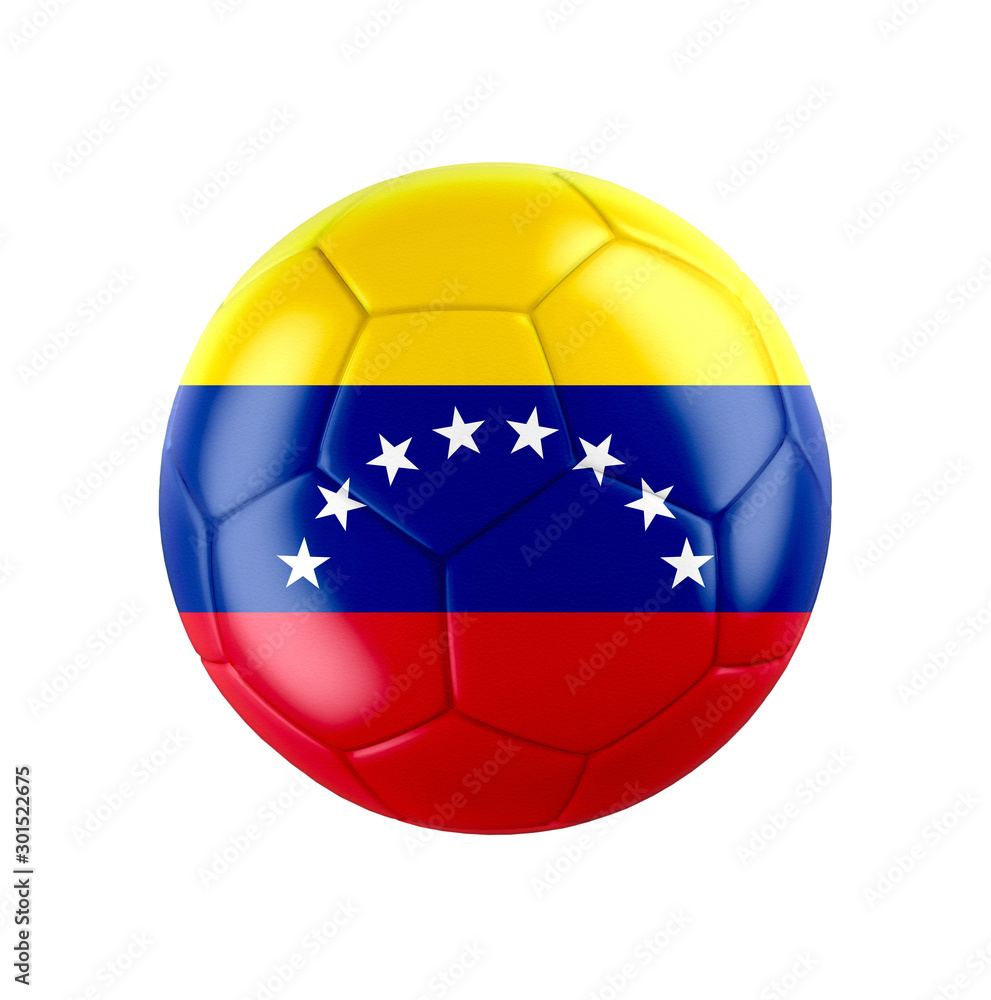 Soccer football ball with flag of Venezuela Soccer football ball with flag of Venezuela