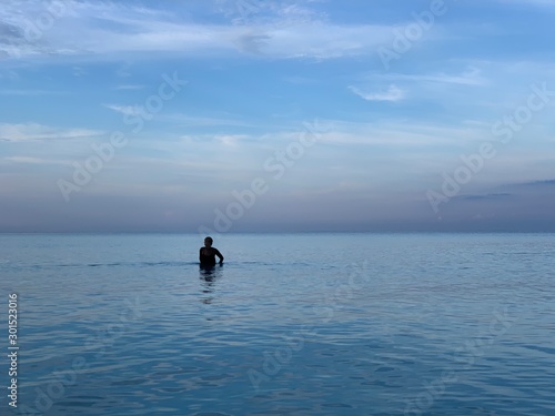 woman at the ocean