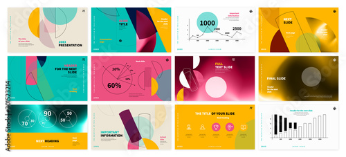 Presentation template design