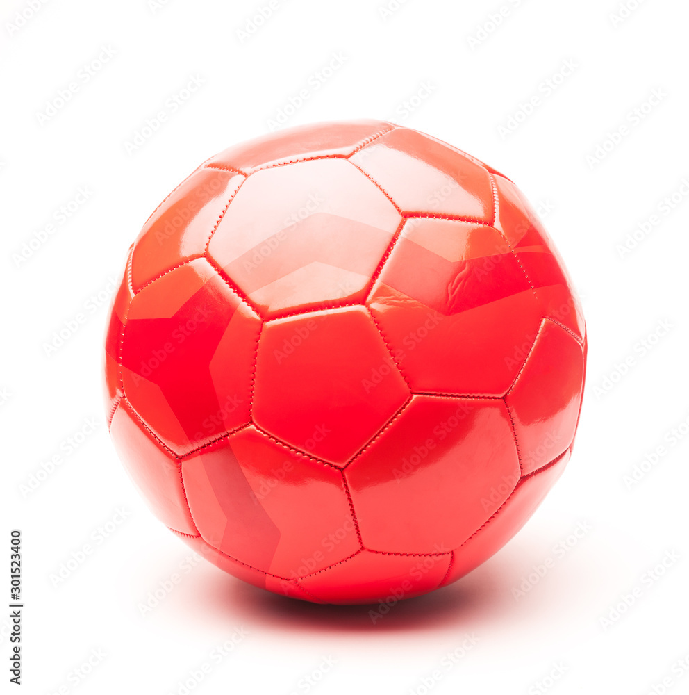 red football ball, isolated on white background red football ball, isolated on white background