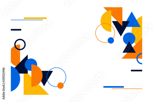 abstract colorful geometric card background