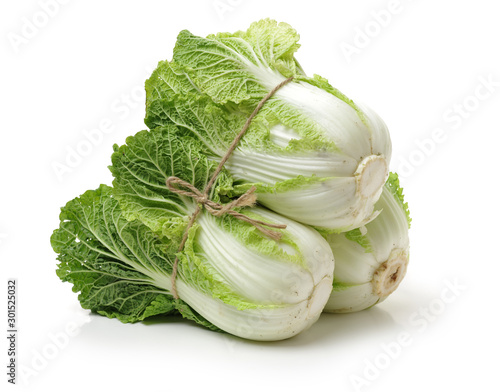 Chinese cabbage on white background 