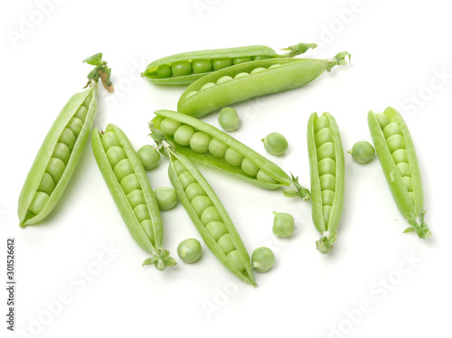 Wallpaper Mural Fresh peas isolated on white background  Torontodigital.ca