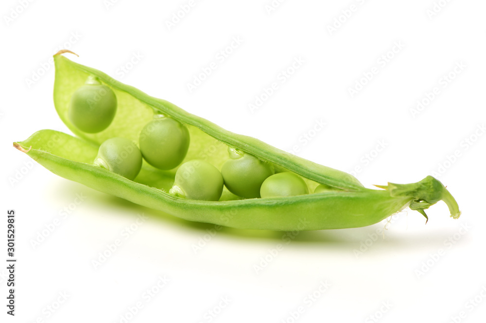Fresh peas isolated on white background Fresh peas isolated on white background