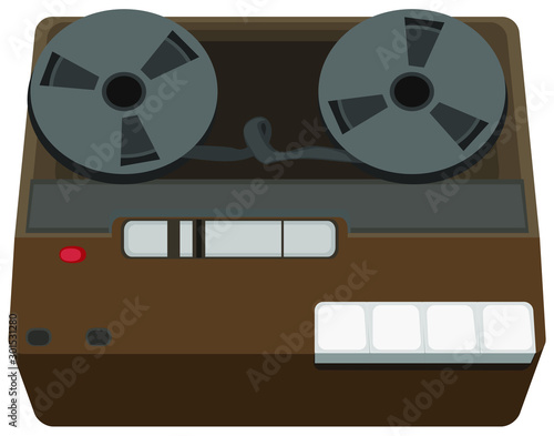 Tape Recording Player Cartoon Object