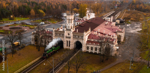 Obraz na płótnie train w salonie