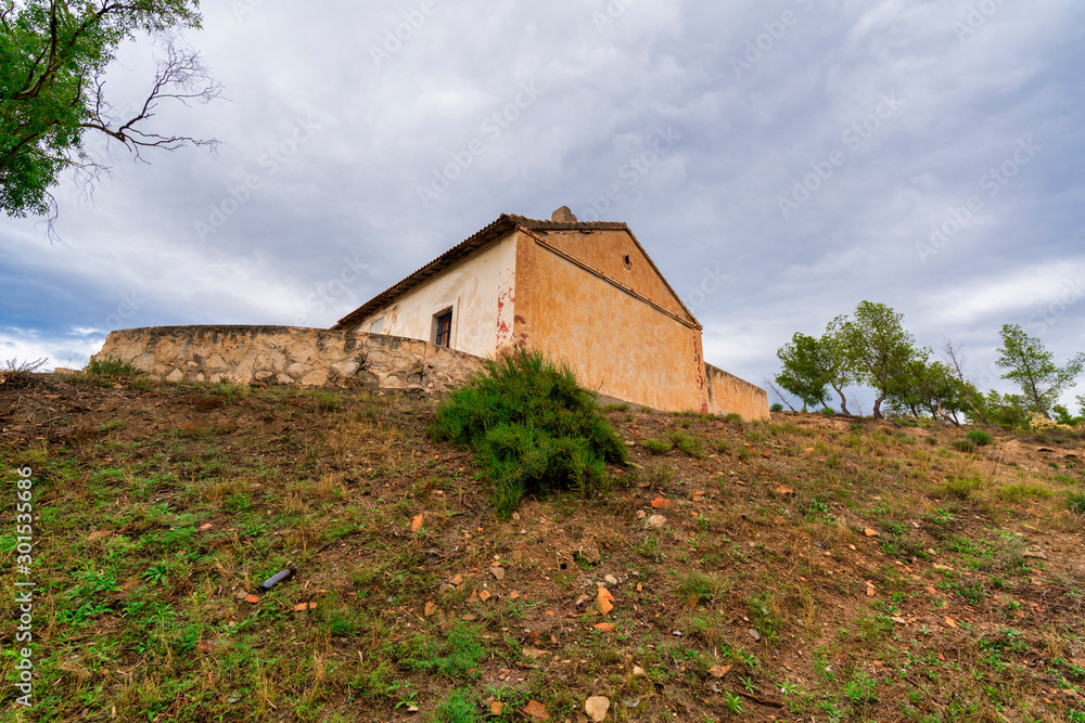 old house next to the old national road 324 Spain