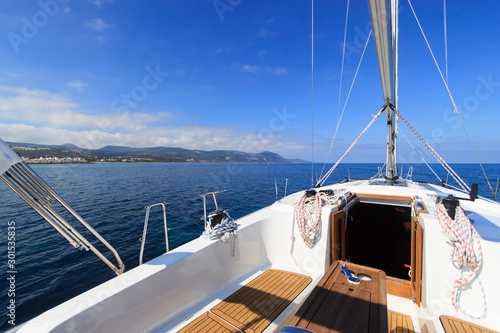 Yacht sailing summer adventure © Plamen