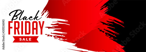 black friday sale banner in grunge style