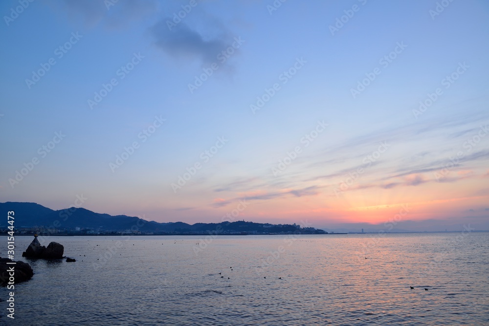 竹島からの日の出