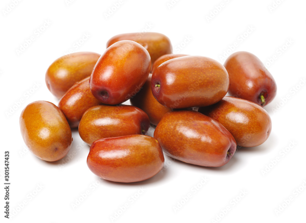 jujube or chinese date on white background jujube or chinese date on white background