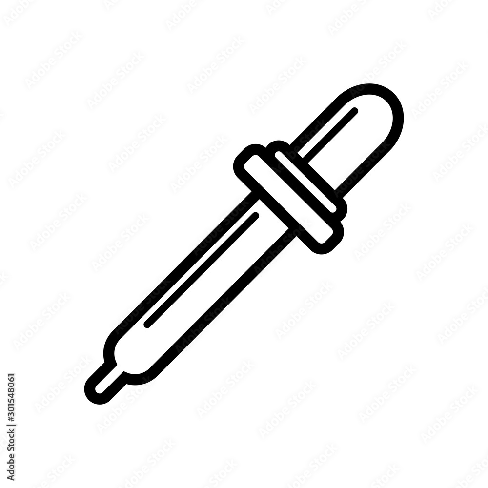Dropper icon vector in trendy flat design Dropper icon vector in trendy flat design
