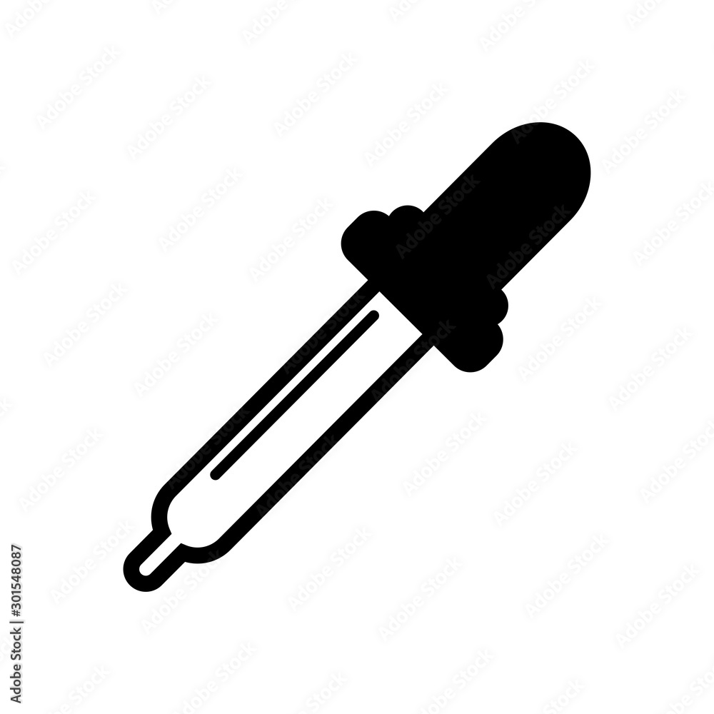 Dropper icon vector in trendy flat design Dropper icon vector in trendy flat design