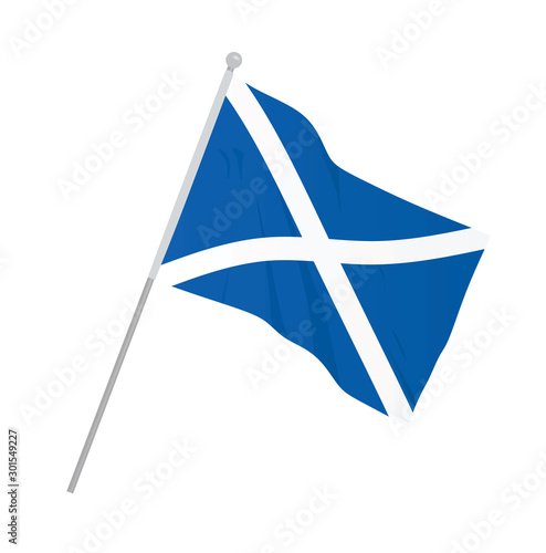 Scotland national flag. vector illustration