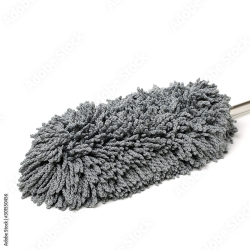 Microfiber hand duster isolated on white background