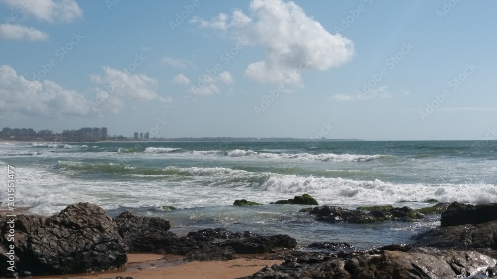 Beach, Brazil, Salvador, Jardim dos Namorados. Beach, Brazil, Salvador, Jardim dos Namorados.