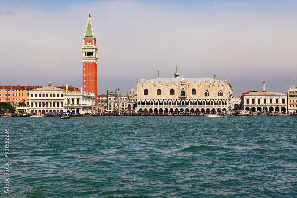 Saint Mark's Square seen from the Grand Canal in Venice