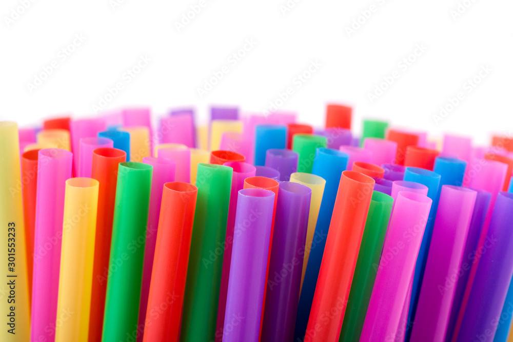 Background - drink straws in different colors Background - drink straws in different colors