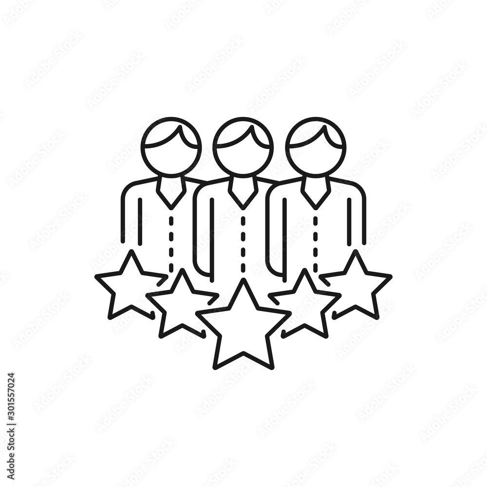 customer feedback - minimal line web icon. simple vector illustration. concept for infographic, website or app. customer feedback - minimal line web icon. simple vector illustration. concept for infographic, website or app.