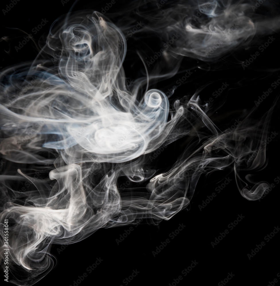 Smoke on black background Smoke on black background
