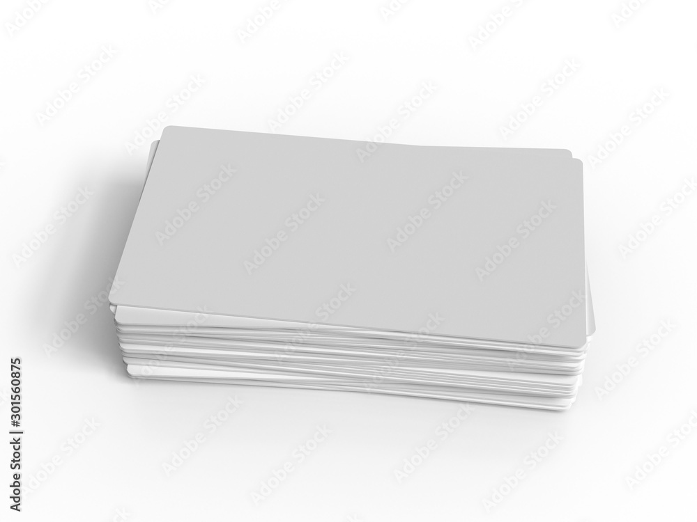 Business card mockup. Branding template. Pile of blank name card Business card mockup. Branding template. Pile of blank name card