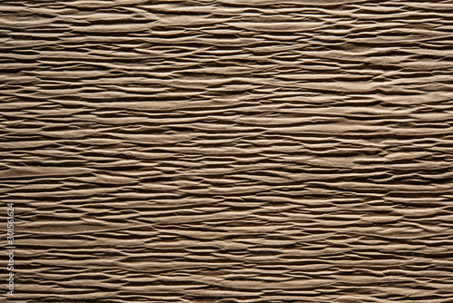 Texture background of brown wrinkled paper
