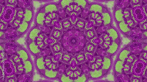 Wallpaper Mural 3d abstract ornate decorative background. Hypnotic trendy kaleidoscope. Torontodigital.ca