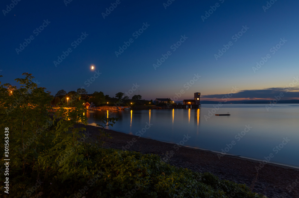 Fototapeta premium Night on Oslofjord