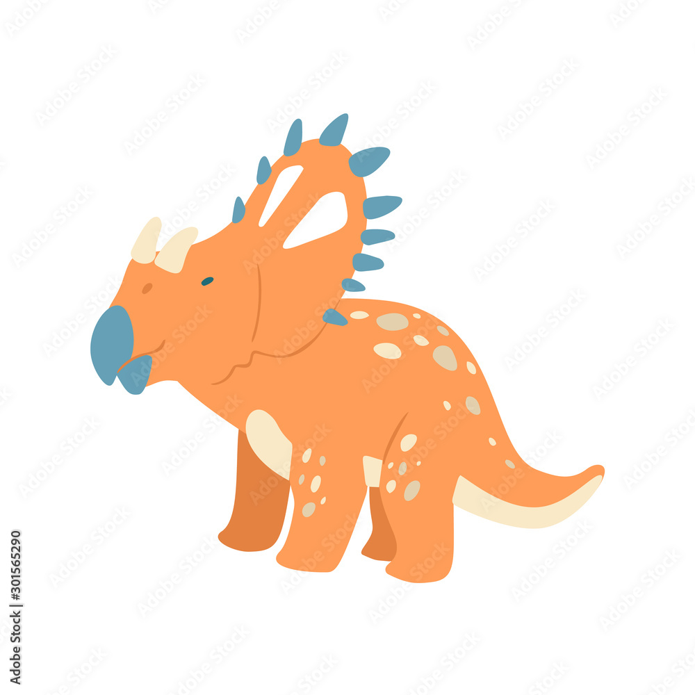 Flat cartoon style cute dinosaur. Vector illustration for kids fashion, card or poster best for children room decoration, kids dino party designs. Flat cartoon style cute dinosaur. Vector illustration for kids fashion, card or poster best for children room decoration, kids dino party designs.