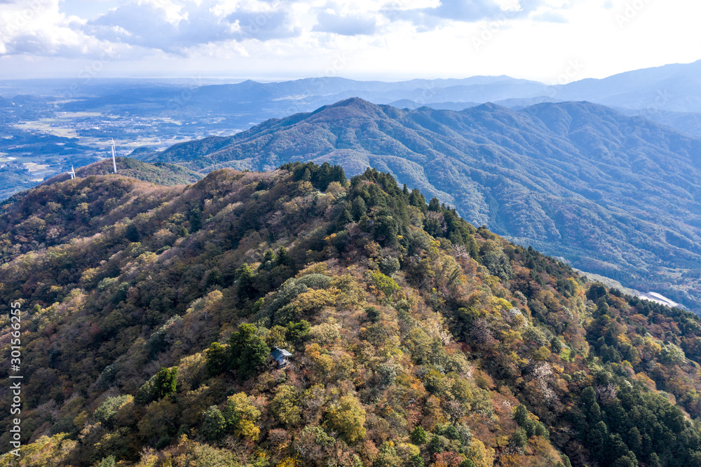 茨城県 加波山の山頂