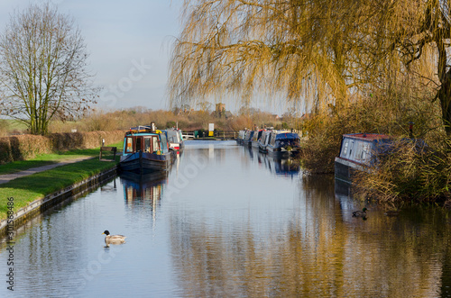 Narrowboats at Alrewas