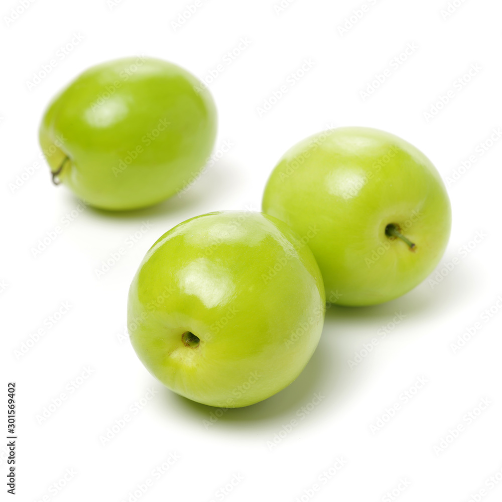 Fresh juicy jujube isolated on white background Fresh juicy jujube isolated on white background