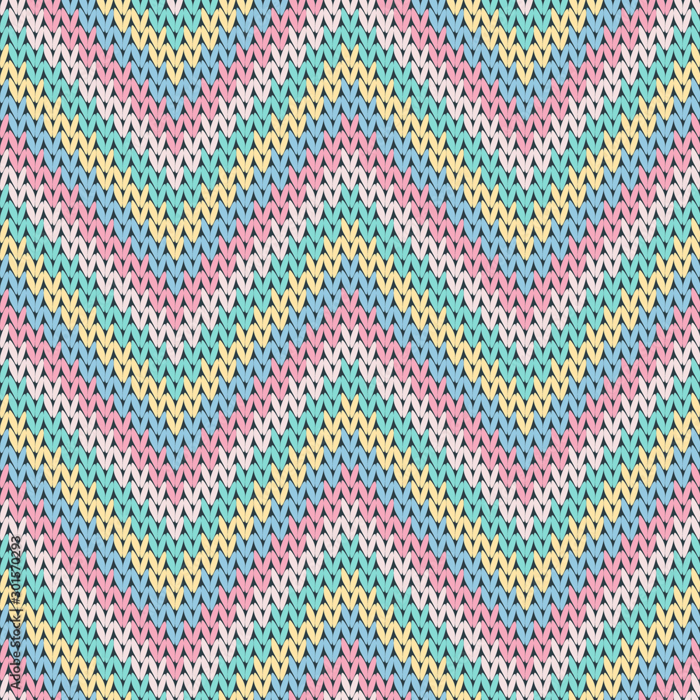 Woven zigzag chevron stripes knitting texture 