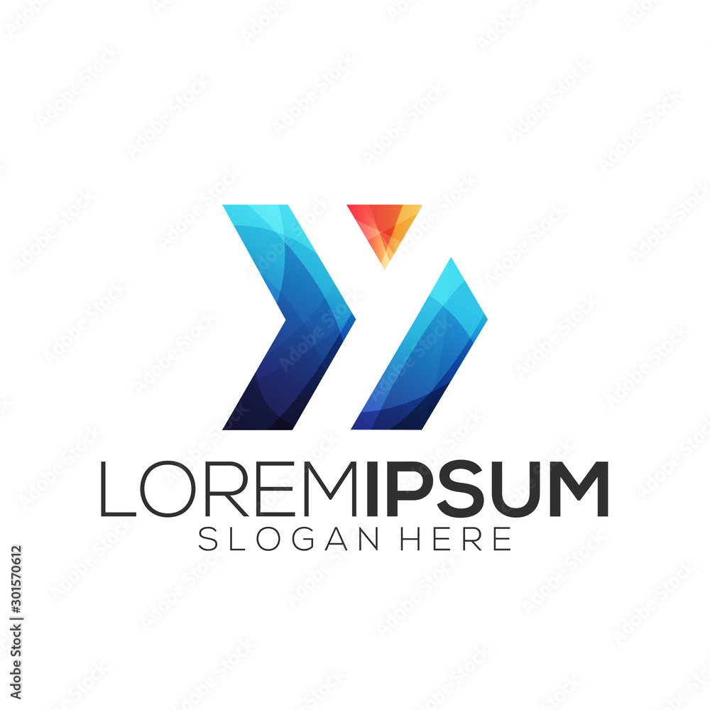 Modern 3d logo - Vector Modern 3d logo - Vector