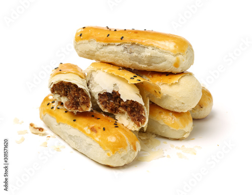 Chinese Cake on white background