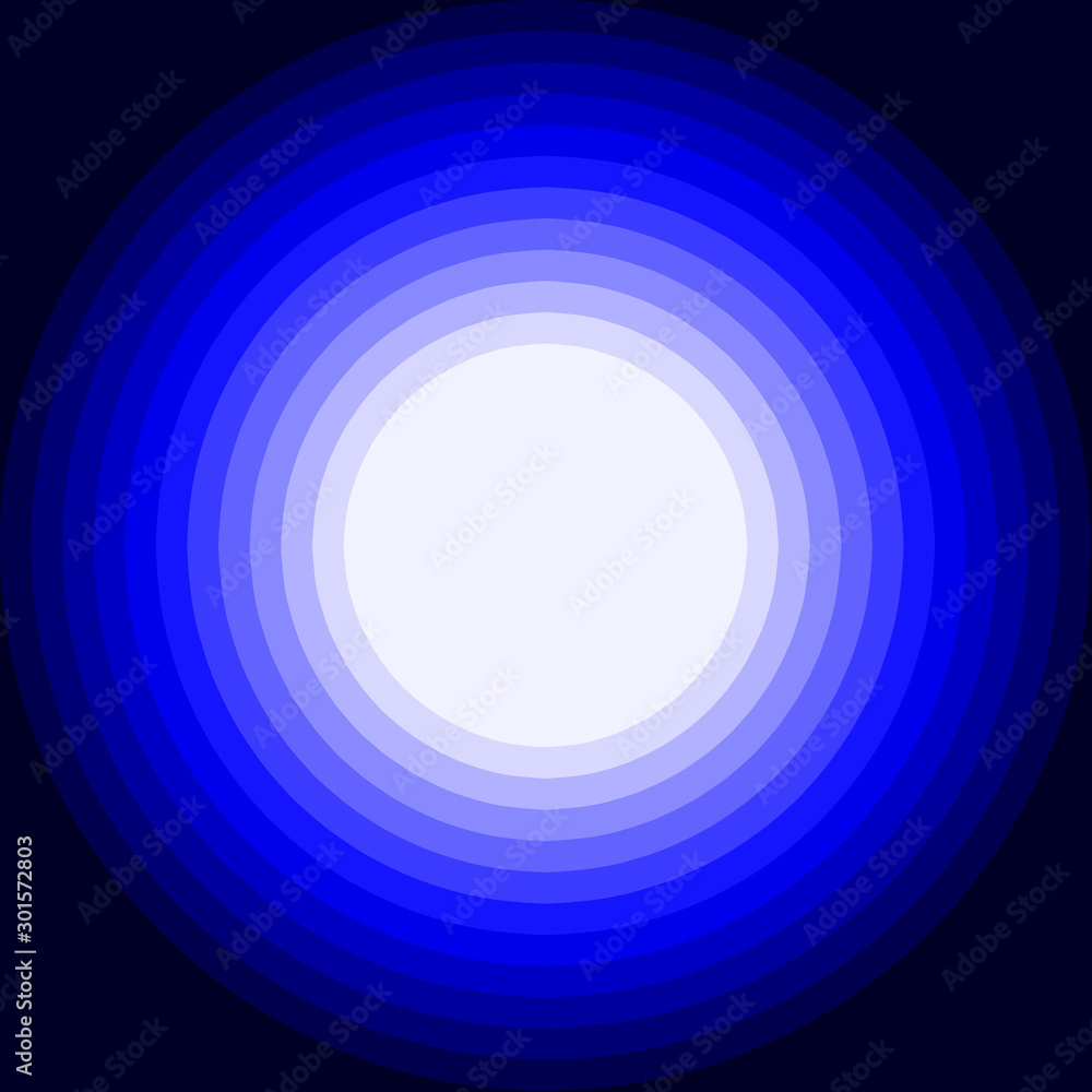 Blue shades - abstract circular background