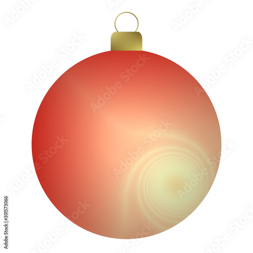 Weihnachtskugel  rot, abstraktes Muster