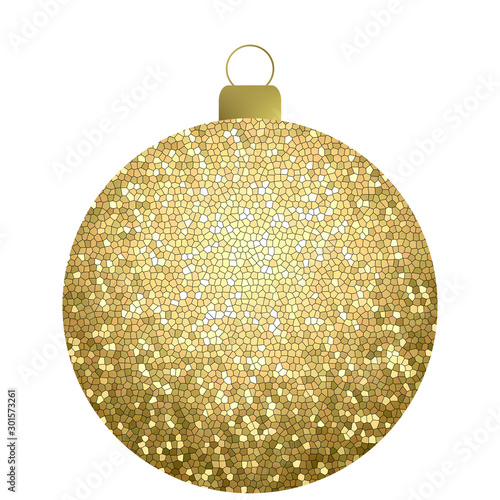 Goldene Christbaumkugel