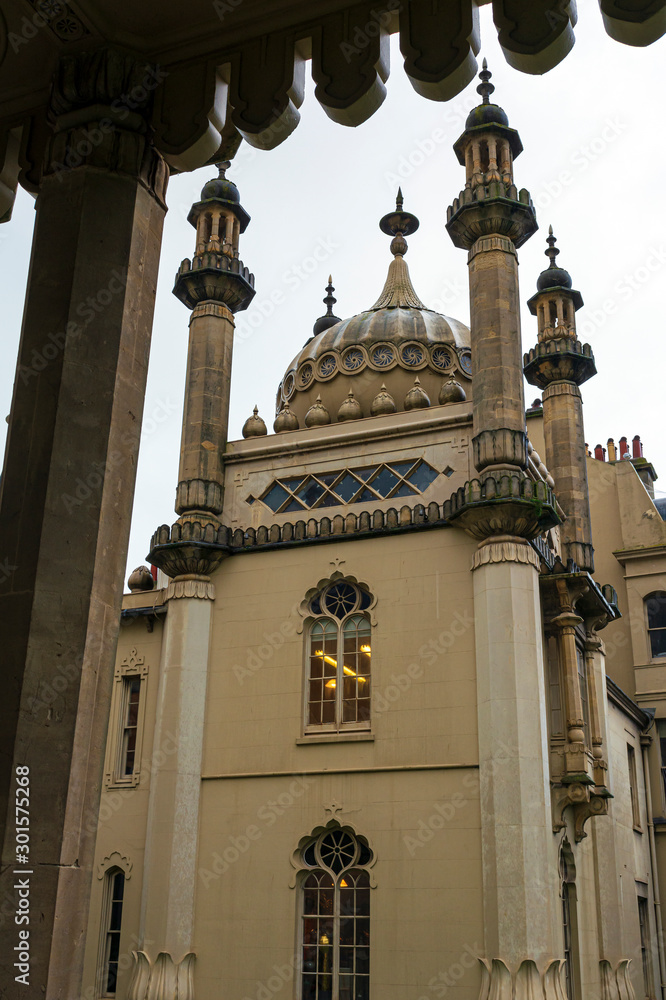 Historic Royal pavillion in Brighton UK