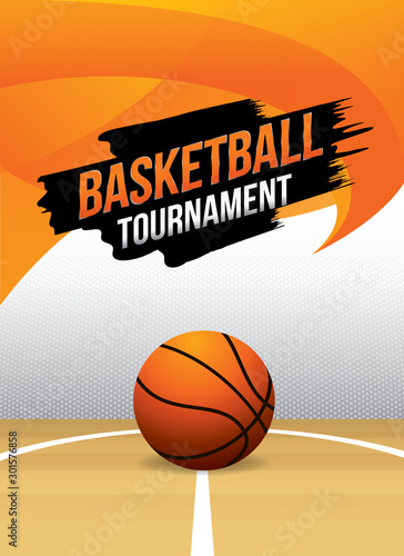 Basketball tournament. Vector illustration