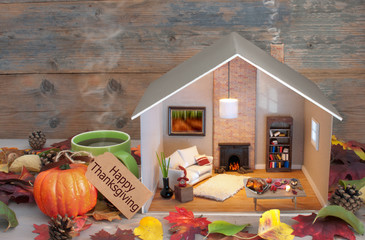 Thanksgiving home setting
