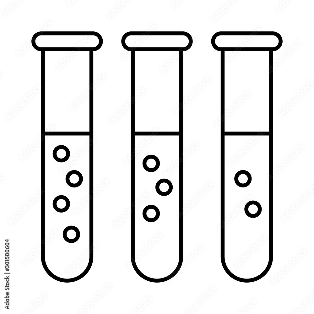 icon set for test , tube and research icon set for test , tube and research