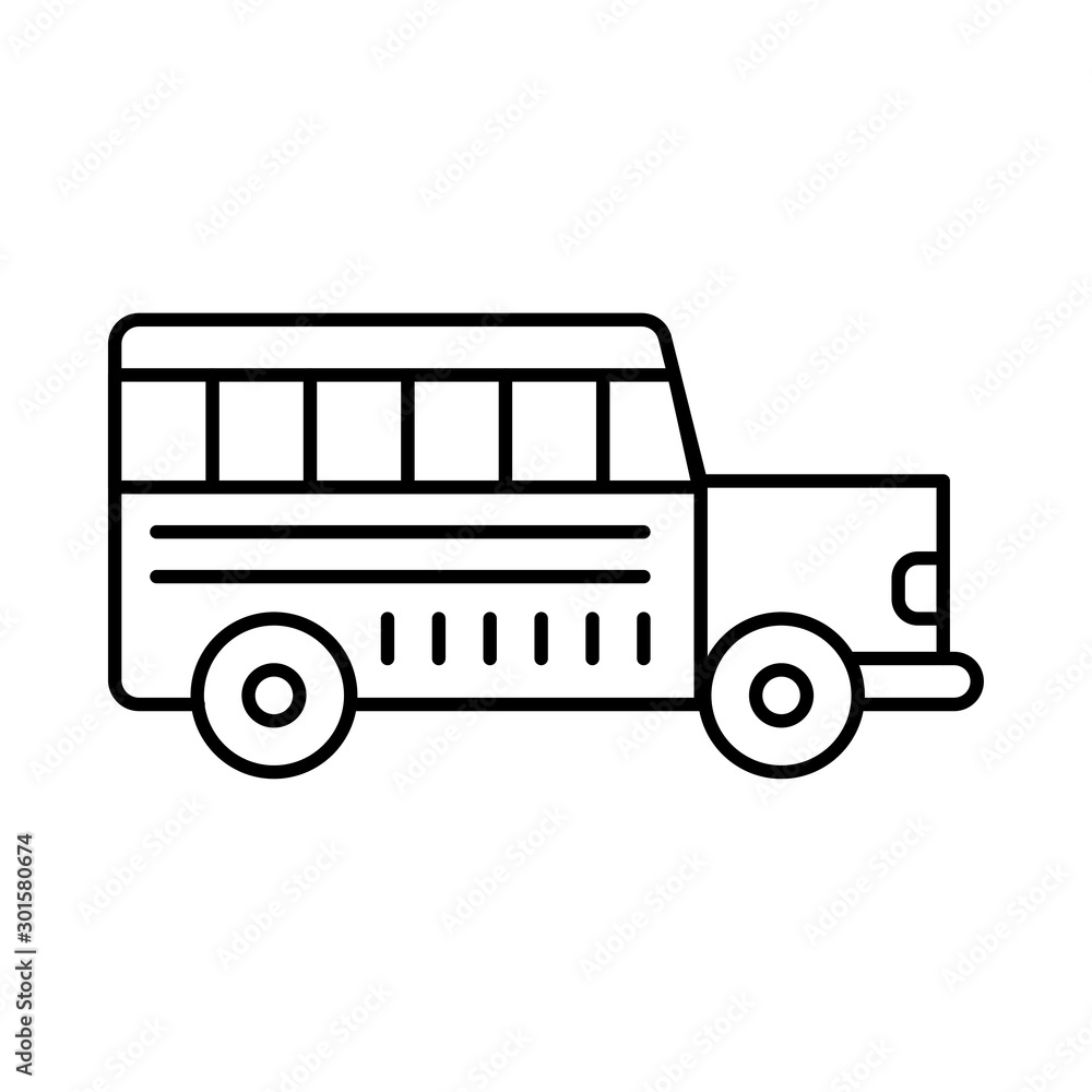 icon set for bus  , transport  and travel