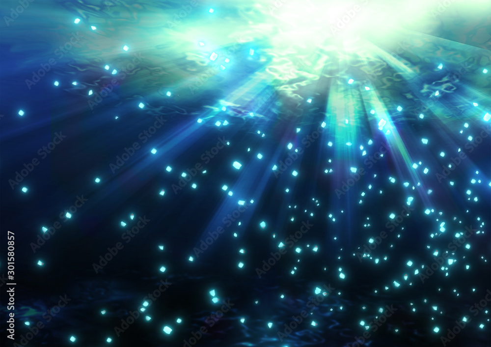 Fototapeta premium 海中と光