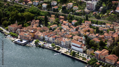 arona lago maggiore veduta aerea