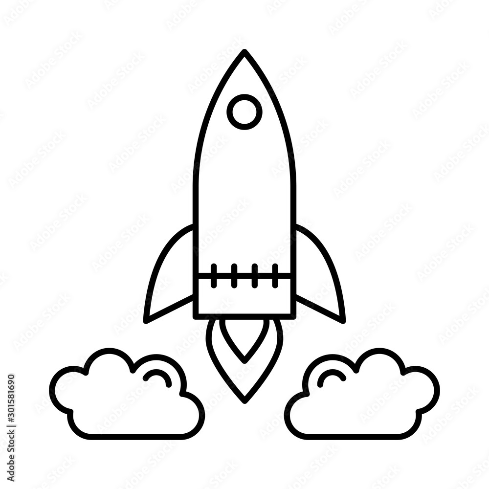icon set for rocket , spaceship and start icon set for rocket , spaceship and start